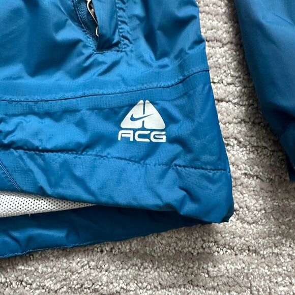 Nike Jacket Womens Medium Blue ACG 3 Outer Layer Fir Storm Full Zip Windbreaker - Picture 5 of 13